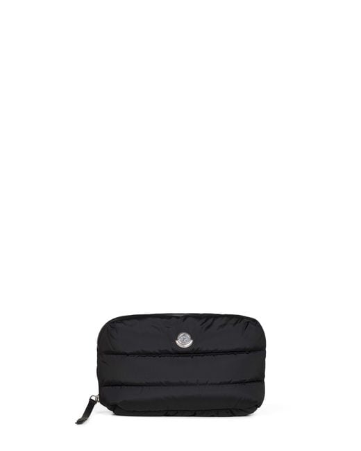 Moncler Black Beauty Case Caradoc Quilted Nylon Polyamide Accessory