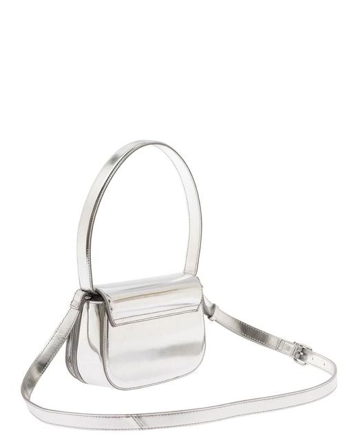 DIESEL Metallic 1Dr-Tone Shoulder Bag With Oval D Patch