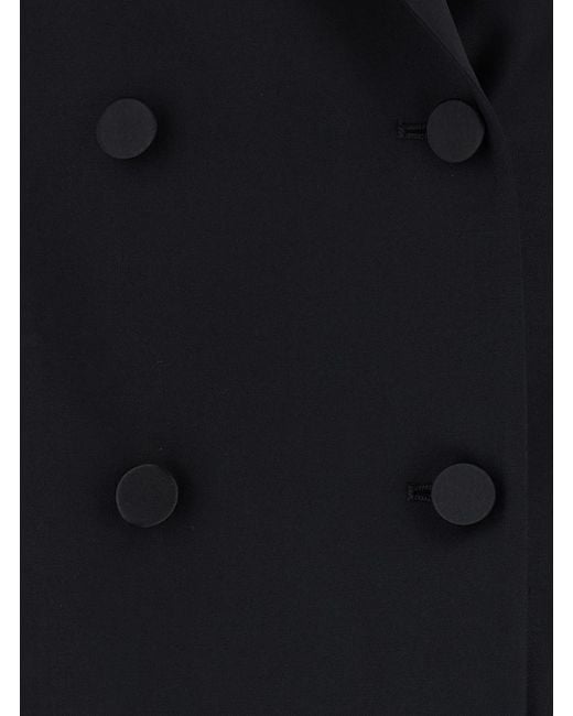 Tagliatore Black Double-Breasted Suit Trouser Suits