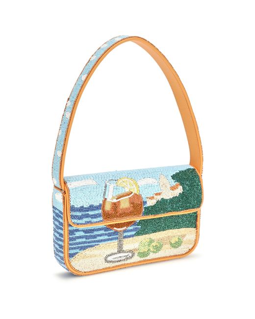 Staud Blue Shoulder Bag Tommy Rayon