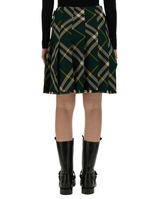 Burberry Black Mini Skirt Wool