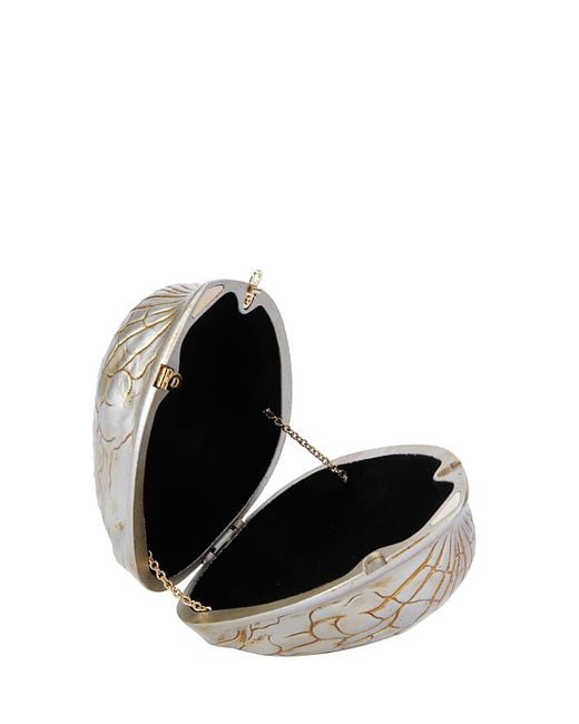 J.W. Anderson White Walnut Clutch