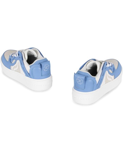 Stella McCartney Blue Vegan Leather Sneakers Polyester Trainers