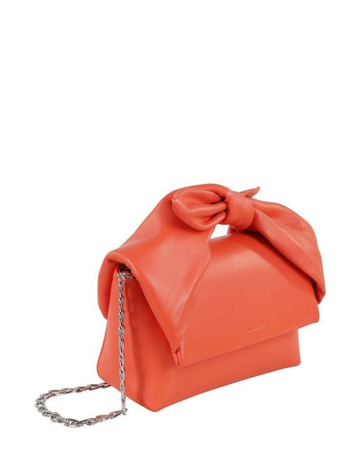J.W. Anderson Red Bow Midi Twister Bag