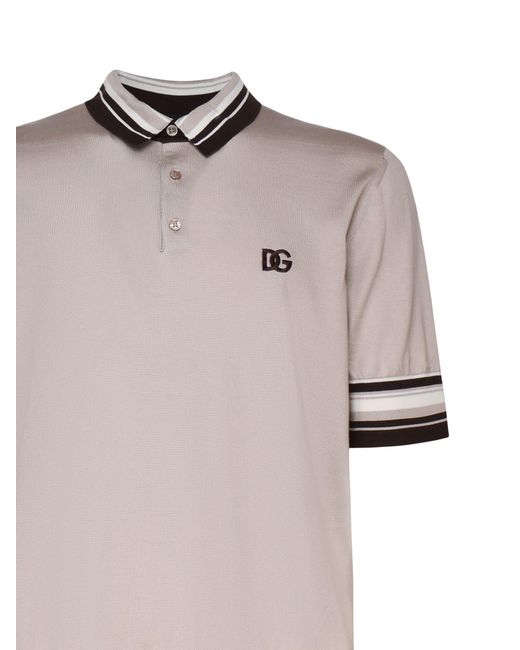 Dolce & Gabbana Gray T-Shirts And Polos for men