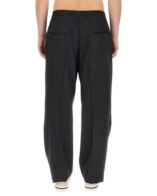 Isabel Marant Black Nahili Pants Virgin Wool Trousers for men
