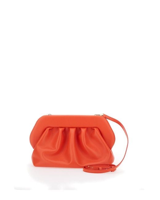 THEMOIRÈ Red Clutch Bag With Magnetic Closure