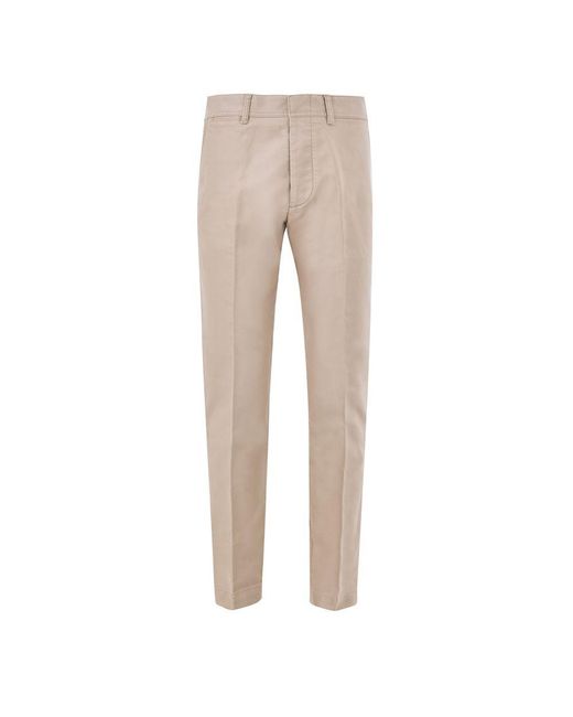 Tom Ford Natural Beige Cotton Chino Pants for men