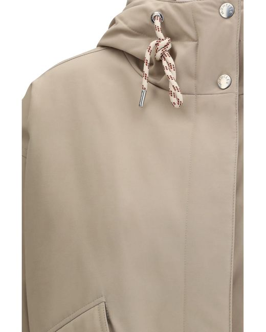 Moncler Natural Eucalyptus Short Down Jacket