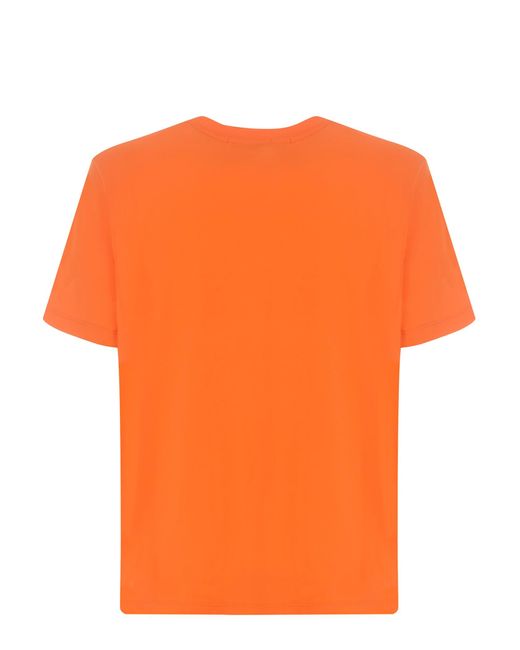 MSGM Orange T-Shirts And Polos for men