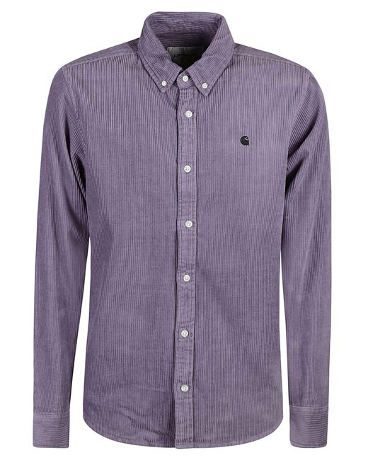 Carhartt Purple Ls Madison Cord Shirt for men