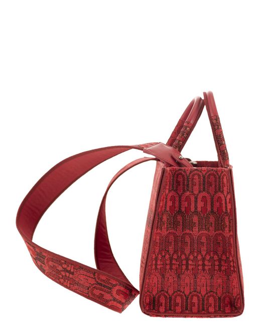 Furla Red Opportunity Tote Bag Small