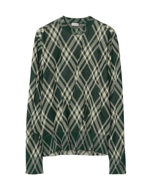 Burberry Green Sweater for men
