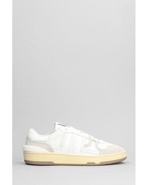 Lanvin White Clay Low Top Sneakers for men