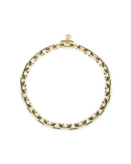 Casablanca Metallic Enamel C Link Necklace for men