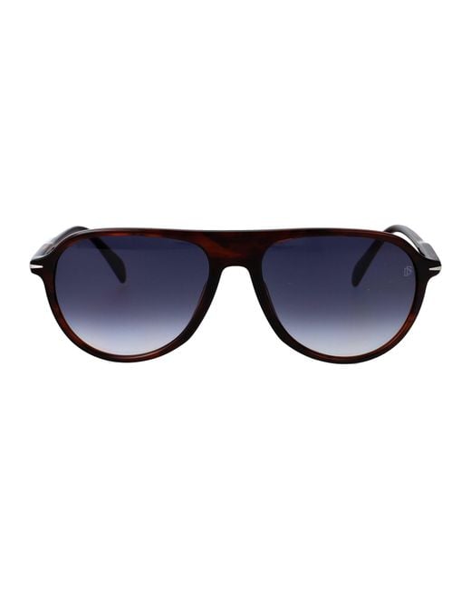 David Beckham Blue Sunglasses Db 1200-S Acetate for men