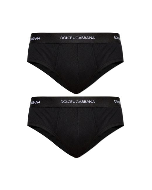 Dolce & Gabbana Black Dolce & Gabbana 2-Pack Briefs for men