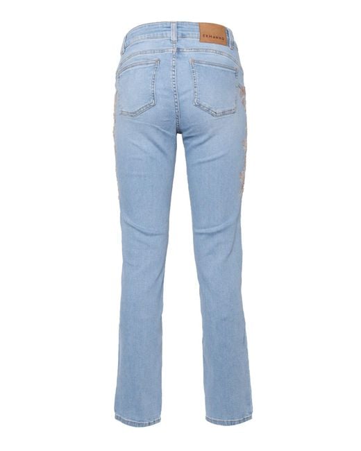 Ermanno Scervino Blue Jeans With Insert