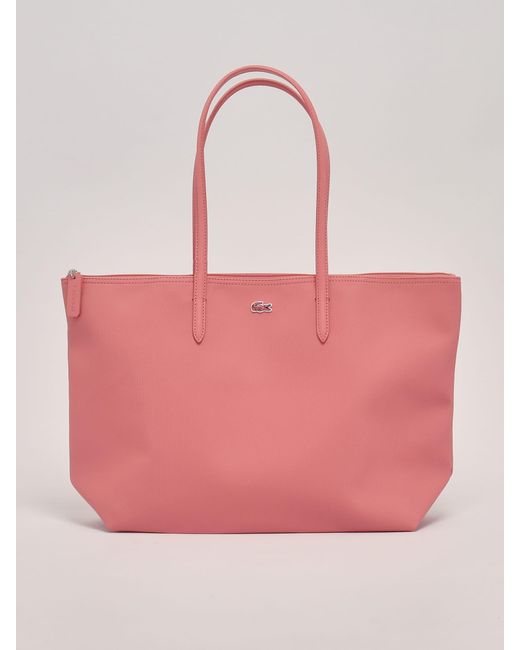 Lacoste Pink Pvc Shopping Bag