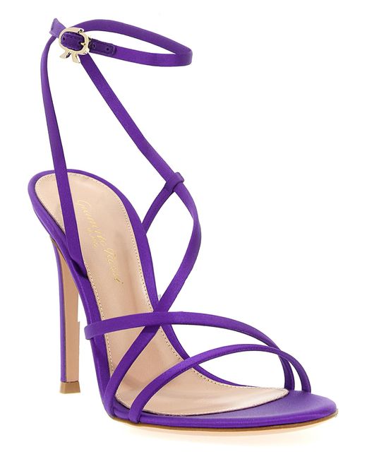 Gianvito Rossi Purple 'Orchid' Sandals
