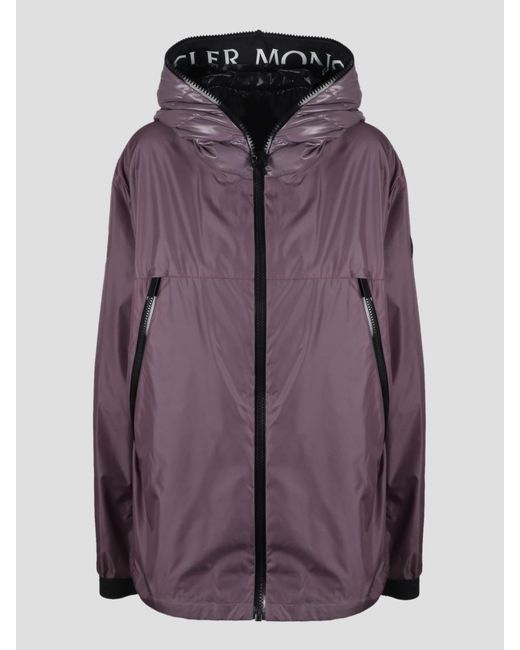 Moncler Purple Bassias Rain Jacket