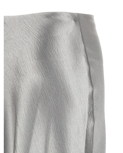 Tory Burch Gray 'Satin' Skirt
