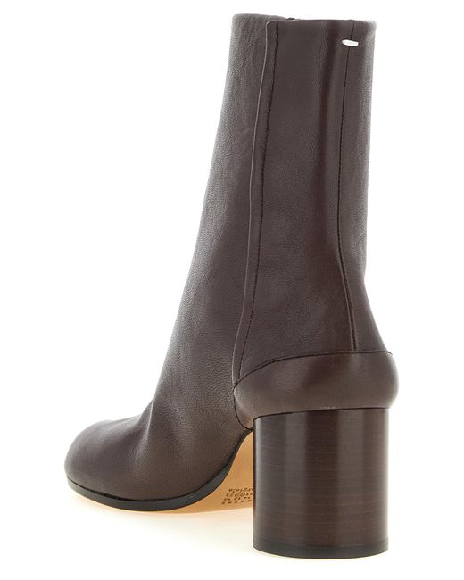 Maison Margiela Brown 'Tabi' Ankle Boots