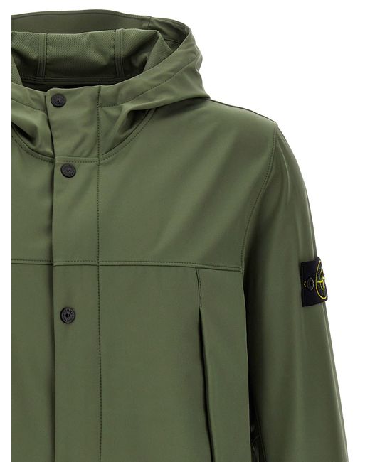 Stone Island Green Light Soft Shell-r Jacket for men