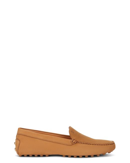 Tod's Brown Suede Moccasins Leather Loafers