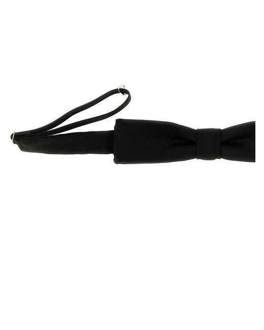 DSquared² Black Mogador Silk Bow Tie Ties, Papillon for men