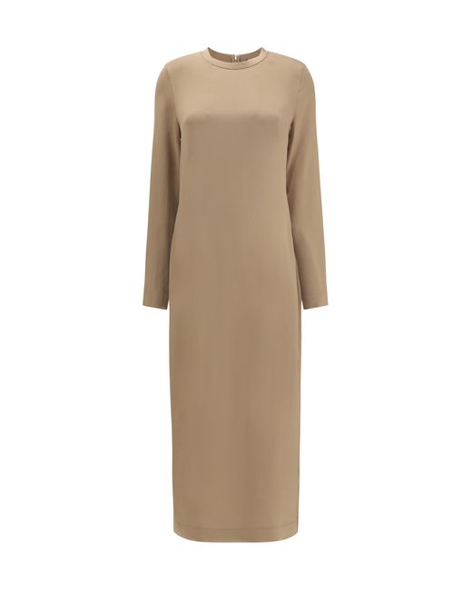 Totême Natural Dress, Satin, Viscose