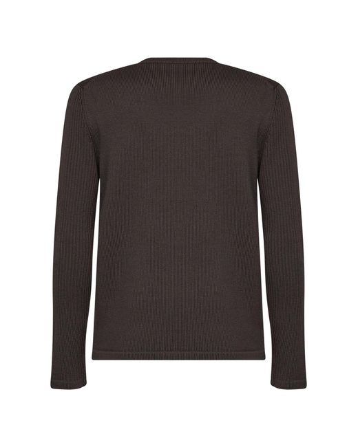 Prada Black Wool Knit Sweater Dark Virgin for men