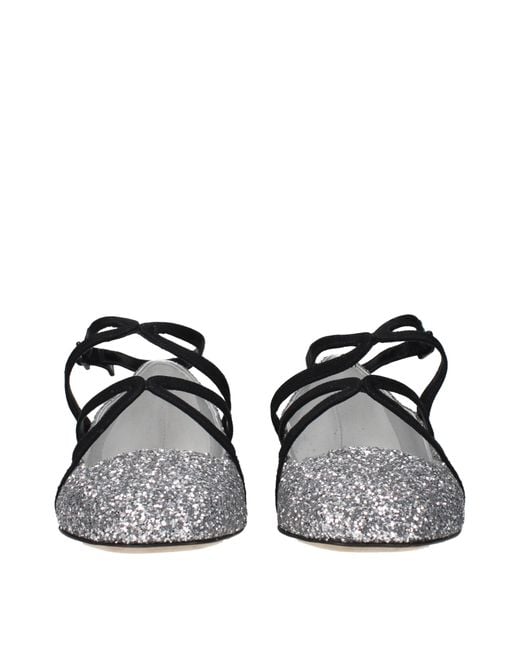 Jimmy Choo Black Plastic Ballet Flats