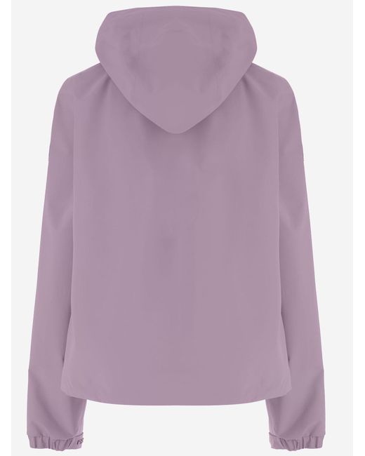 Save The Duck Purple Jacket With Hood Recycled Polyester