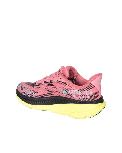 Hoka One One Pink Clifton9 Gtx Bord Sneakers for men
