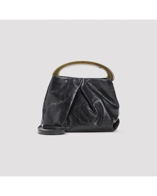 Dries Van Noten Black Medium Shoulder Bag With Flap Unica