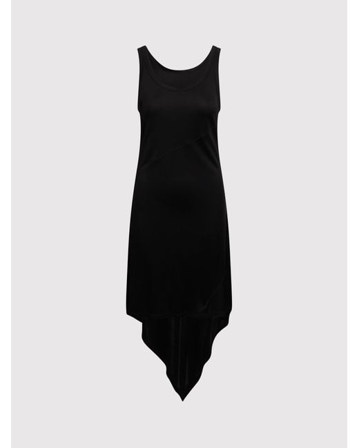 Helmut Lang Black Asymmetric Dress