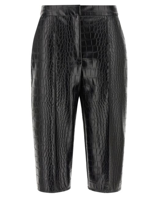 Elisabetta Franchi Gray Coconut Bermuda Shorts