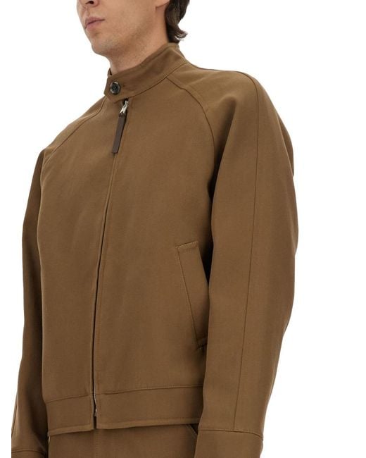 Moschino Brown Cotton Jacket for men