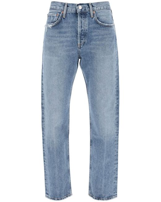 Agolde Blue Parker Cropped Jeans