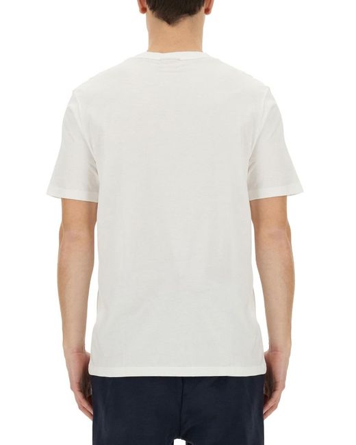Boss White T-Shirt With Logo for men