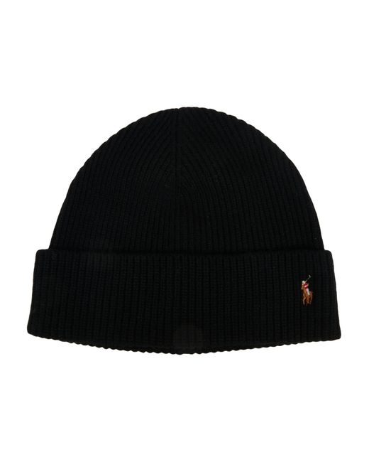 Polo Ralph Lauren Black Cuff Hat for men
