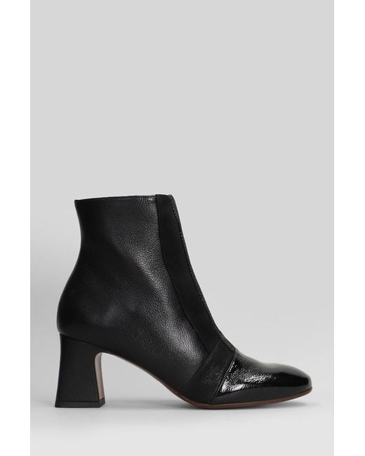 Chie Mihara Black Fitas High Heels Ankle Boots