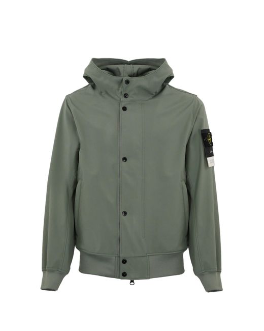 Stone Island Green Light Soft Shell Jacket 4100090 for men
