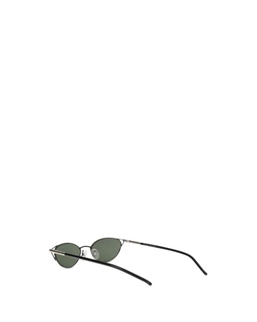 McQueen Multicolor Slim Cat-Eye Sunglasses With T-Bar Metal