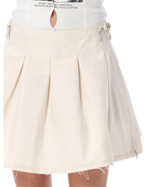 Our Legacy White Object Mini Skirt