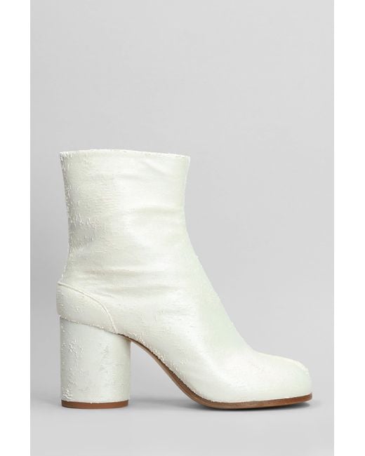 Maison Margiela White Tabi High Heels Ankle Boots