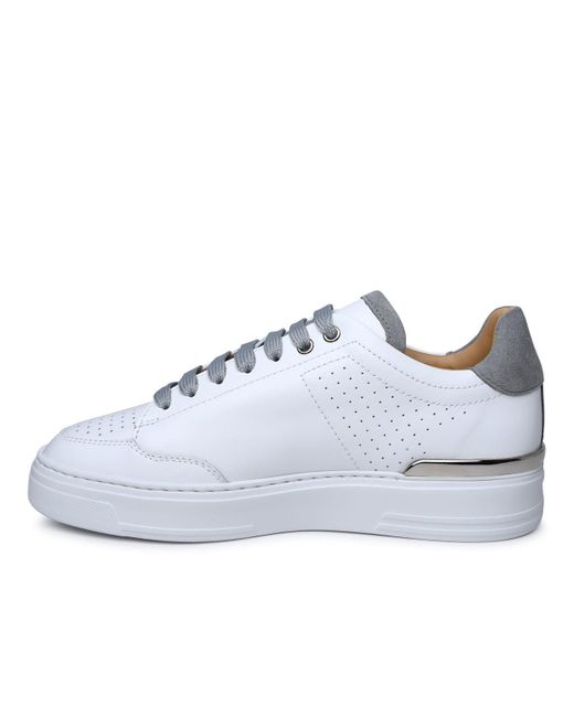 Philipp Plein White Leather Sneakers for men