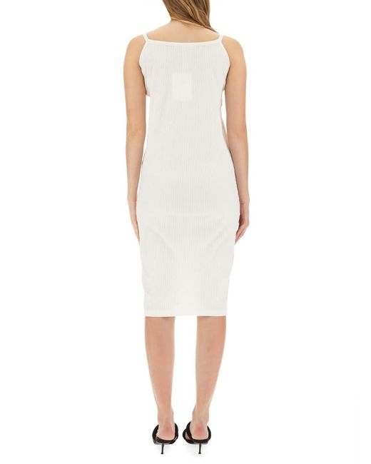 T By Alexander Wang White Skinny Fit Dress