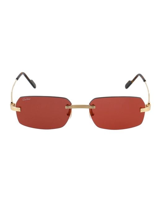 Cartier Red Sunglasses for men